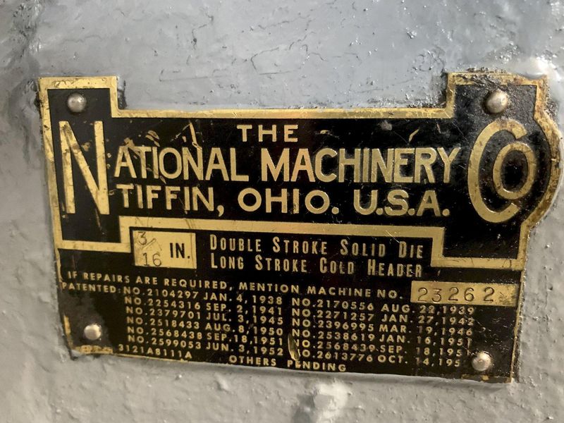 3/16" National DSSD LS Cold Header