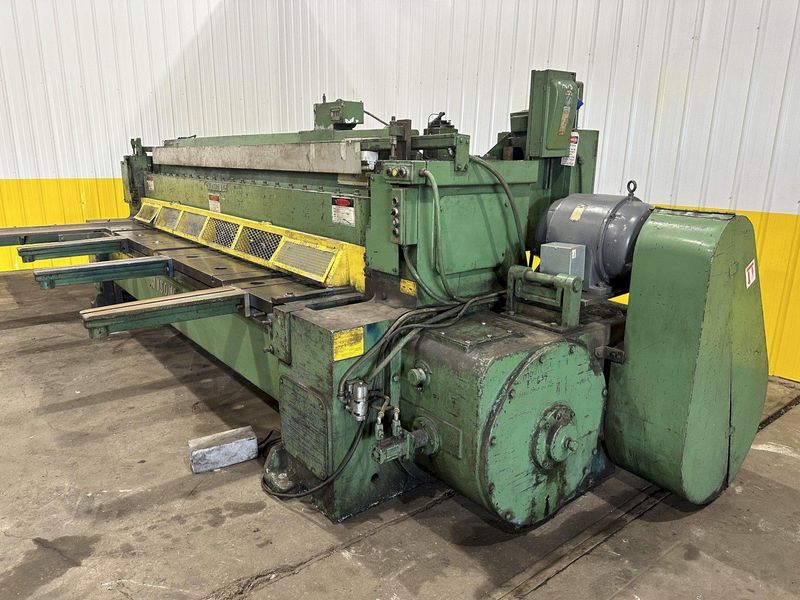 12' X 1/2" WYSONG MODEL #1250 MECHANICAL POWER SQUARING SHEAR: STOCK #19618