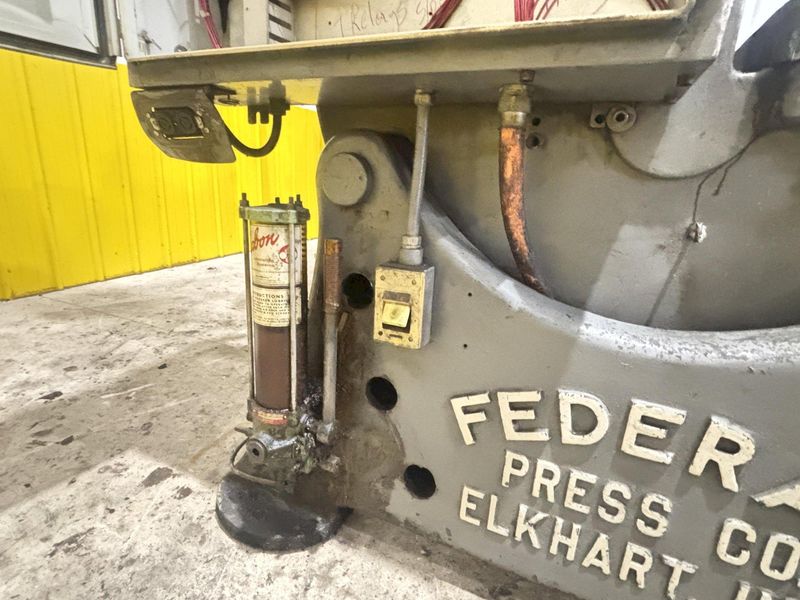 60 TON FEDERAL MODEL #55 OBI FLYWHEEL STAMPING PRESS 6" STROKE: STOCK #23255