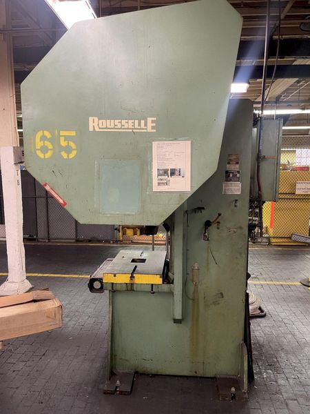 55 TON ROUSSELLE GAP FRAME SINGLE CRANK PRESS: STOCK #75358