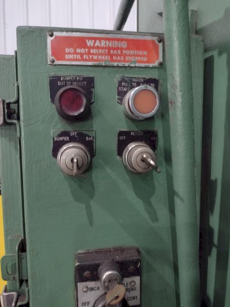 60 TON BLISS MODEL #C-60 OBI FLYWHEEL STAMPING PUNCH PRESS 4" STROKE: STOCK #23467