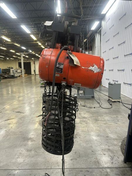 CM Powerstar 717202E 10 Ton Electric Chain Hoist w/ Manual Trolley