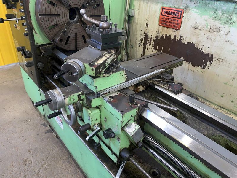 25" X 120" DOALL ROMI MODEL 25H GAP BED ENGINE LATHE W/ 4" HOLE: STOCK #12892