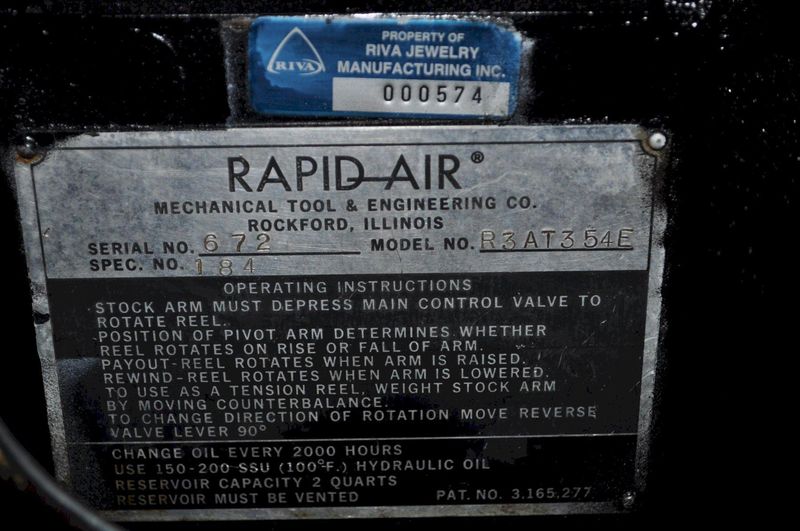 150 LB x 5" RAPID AIR UNCOILER
