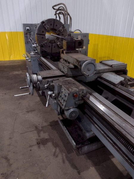 38" X 120" POREBA MODEL TPL-90/M *** 12" HOLLOW SPINDLE *** ENGINE LATHE: STOCK #18538