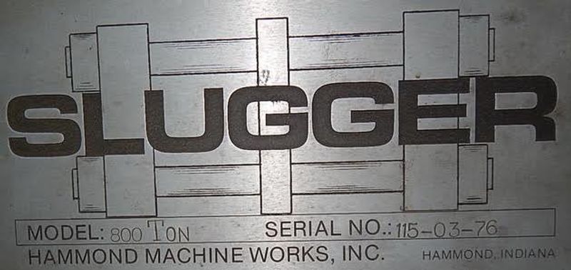 800 TON BEMCOR "LITTLE SLUGGER" HYDRAULIC SHEAR
