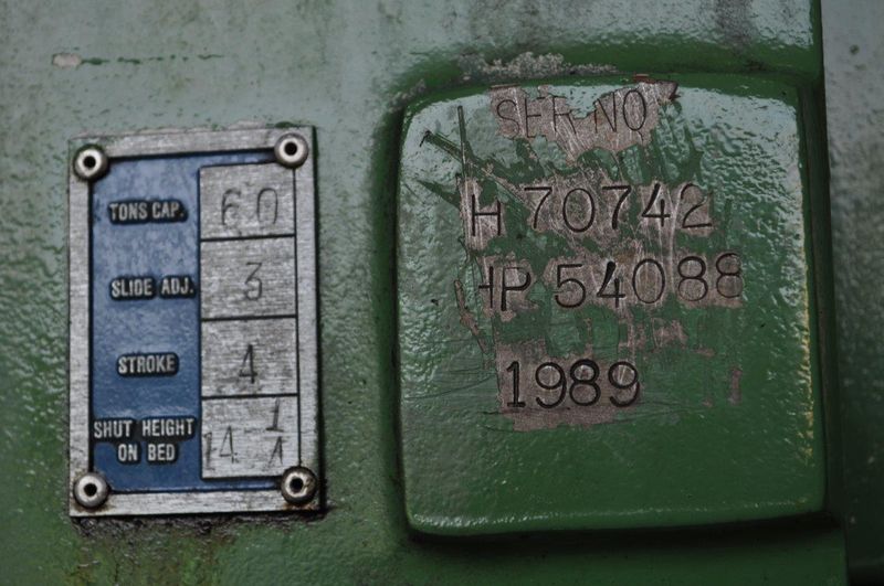60 Ton Bliss OBI Press