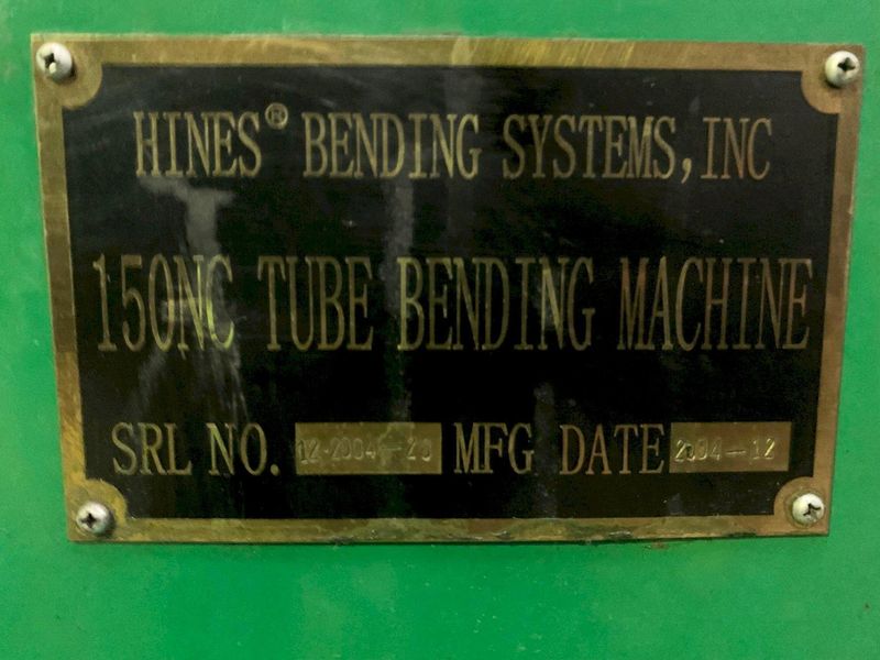 1.5" HINES 150 NC TUBE BENDER