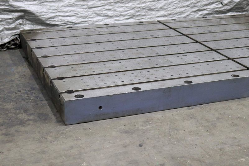 139' X 84' X 8' T-SLOTTED BOLSTER PLATE: STOCK #72892