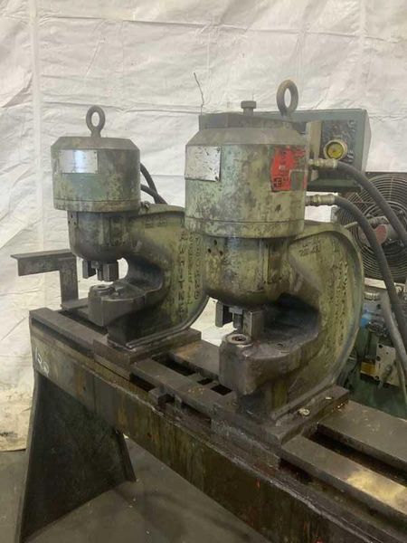 (2) 90 TON W A WHITNEY FLANGE HYDRAULIC PUNCH PRESS: STOCK #78821