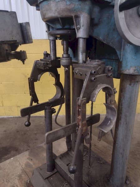 6-3/4" T-DRILL MODEL #T-150 PIPE COLLARING MACHINE WITH T-DRILL EC-150 END PROCESSING ATTACHMENT