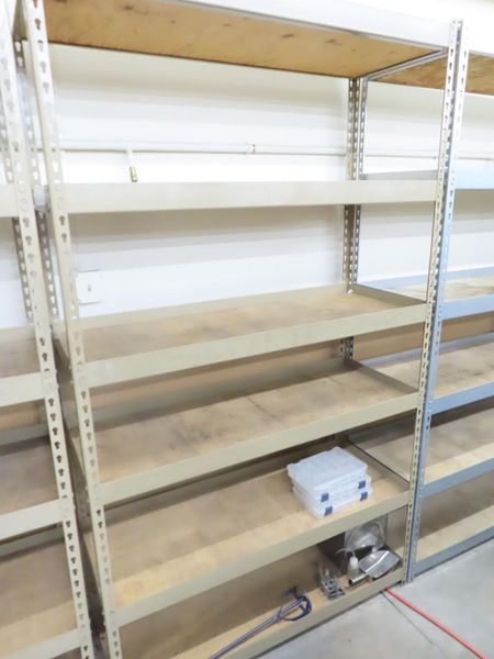 Adjustable Steel Shelving (9)- Auction Item