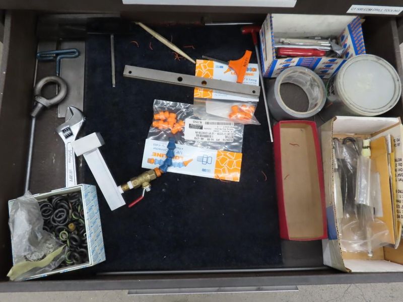 Kennedy 7 Drawer Tool Cabinet w Side Wing AND Contents- Auction Item