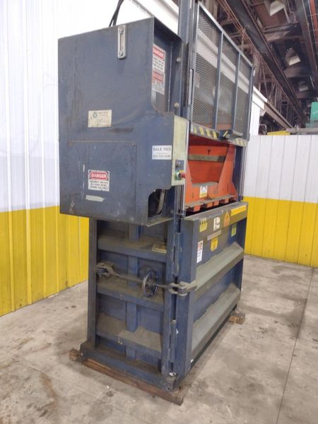 60" X 30" JV MANUFACTURING MODEL #VB60-B HYDRAULIC DOWNSTROKE VERTICAL CARDBOARD BALER: STOCK #2