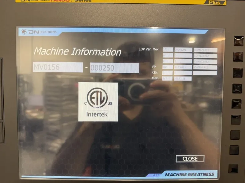 2025 DN Solutions BVM 5700 CNC Vertical Machining Center