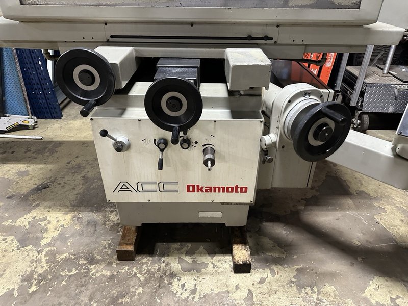 12" x 24" OKAMOTO #ACC-1224ST Hydraulic Surface Grinder, Magnetic Chuck, Over The Wheel Dresser, Coolant, 1996