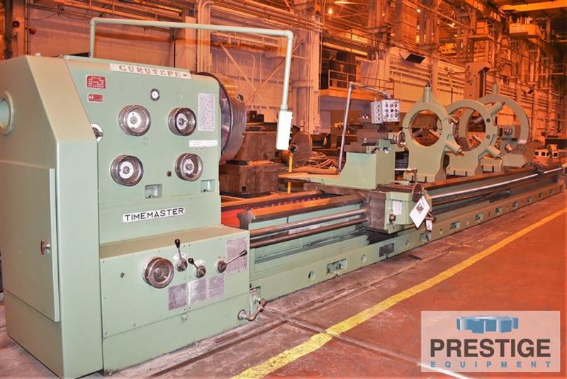 Guruptze Super-BT, 63" Swing, 74" in Gap, 393" C.C,  400 RPM, 39.37" 4-Jaw Chuck, Threading, 50HP, #31518