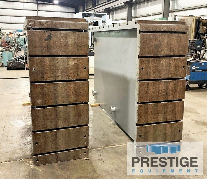 120" x 27.75" x 71.75" T-Slotted Angle Plates, 12" Centers, 1" x 1.75" T-Slot Dimension, Qty. 2, #32106