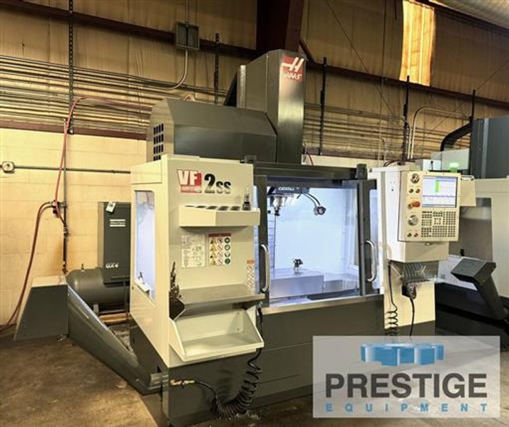 Haas VF-2SS, 30 Station Side Mount ATC, Renishaw Probe, Pre-Wired 4th Axis, Low Hours, Like New, 2018, #43584