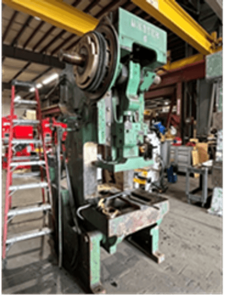 60 Ton Minster OBI Press, Model #6, S/N 6-16436, 4" Stroke, 90 SPM, 3.5" Slide Adj, 16" SH, STK# 1695
