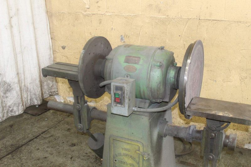 20' US ELECTRIC TOOL DOUBLE END DISC GRINDER: STOCK #72146