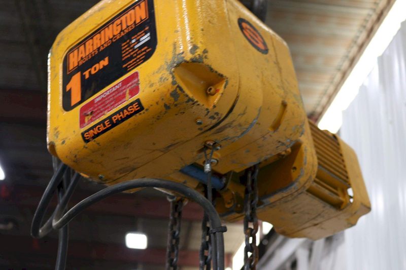 1 TON HARRINGTON SINGLE PHASE ELECTIC CHAIN HOIST: STOCK #69517