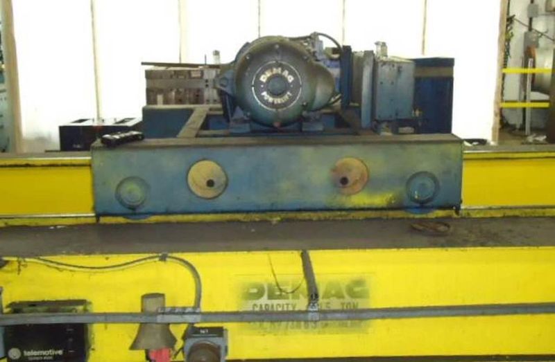 15 TON X 22' DEMAG OVERHEAD DOUBLE GIRDER BRIDGE CRANE: STOCK #62079