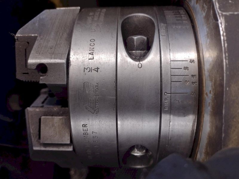 3/4" (2) HEAD ASHLAND MODEL #100 PIPE THREADER WITH  LANDIS LANCO #6T HEADS: STOCK #18210