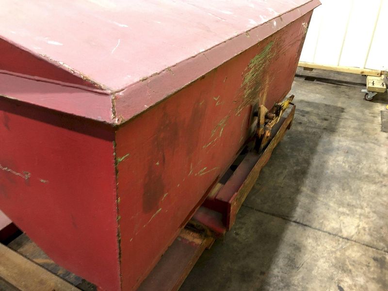 2 CU YD 56" x 84" x 24" ROURA STEEL DUMP HOPPER: STOCK 17491