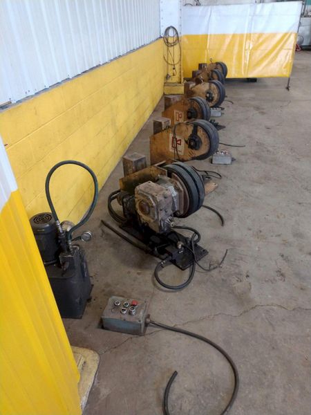 (6) 2.5 TON RANSOME MODEL #AAIRR TURNING ROLLS: STOCK 14800
