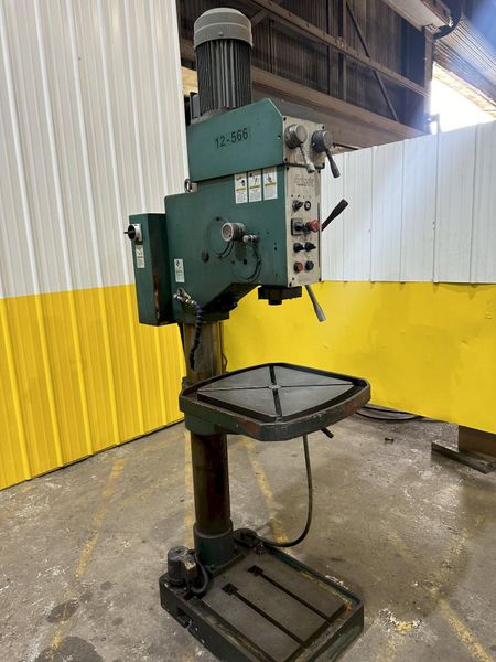 27" GRIZZLY MODEL #G0756 HEAVY DUTY DRILLING & TAPPING SINGLE SPINDLE DRILL:: STOCK 16885