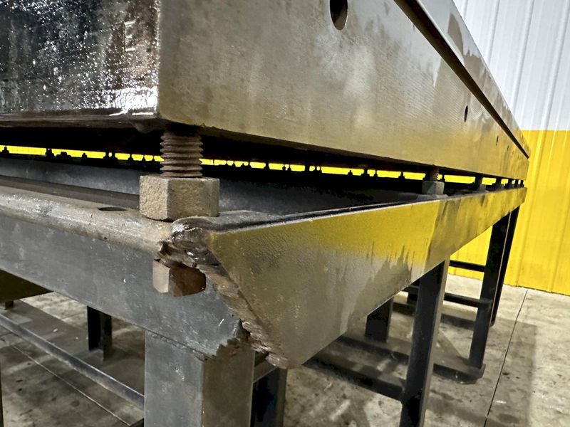 96" X 96" STEEL LAYOUT TABLE / PLATE ON HEAVY DUTY STORAGE RACK BASE: STOCK #11026