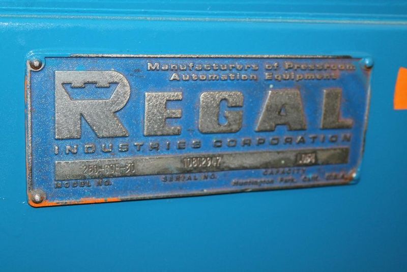 30" X .054" REGAL 9-ROLL STOCK STRAIGHTENER: STOCK #: STOCK #12957