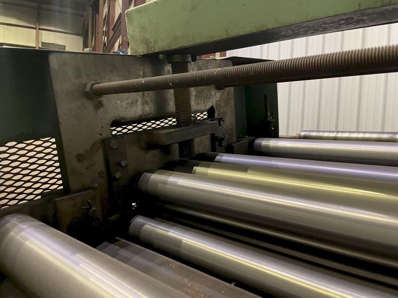36" x 18 GA AMERICAN STEEL LINE 7-ROLL COIL STOCK STRAIGHTENER: STOCK #13595