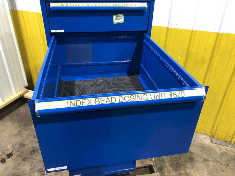 5 DRAWER EQUIPTO 22" X 28" X 59" TOOL STORAGE CABINET: STOCK #16625