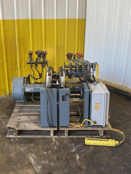 2 TON P&H "HEVI-LIFT SERIES M" POWERED CABLE HOIST WITH POWER TROLLEY: STOCK #17098