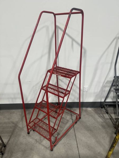 4ft Rolling Metal Staircase Ladders (6 available)