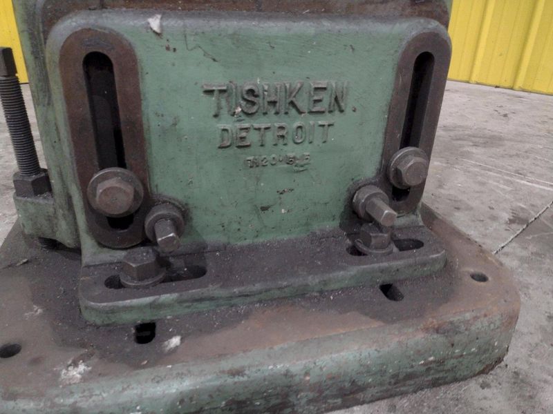 6 TON TISHKEN 2 POST MODEL #CO-2HW CUT OFF PRESS 1.5" STROKE: STOCK #23570