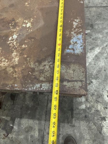 20,000 LBS (10 TON) x 120" x 60" STEEL WITH HARD TIRE TRANSFER CART CAR: STOCK #23237