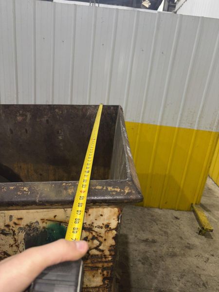 60" X 65" X 50" DUMP HOPPER: STOCK #22892