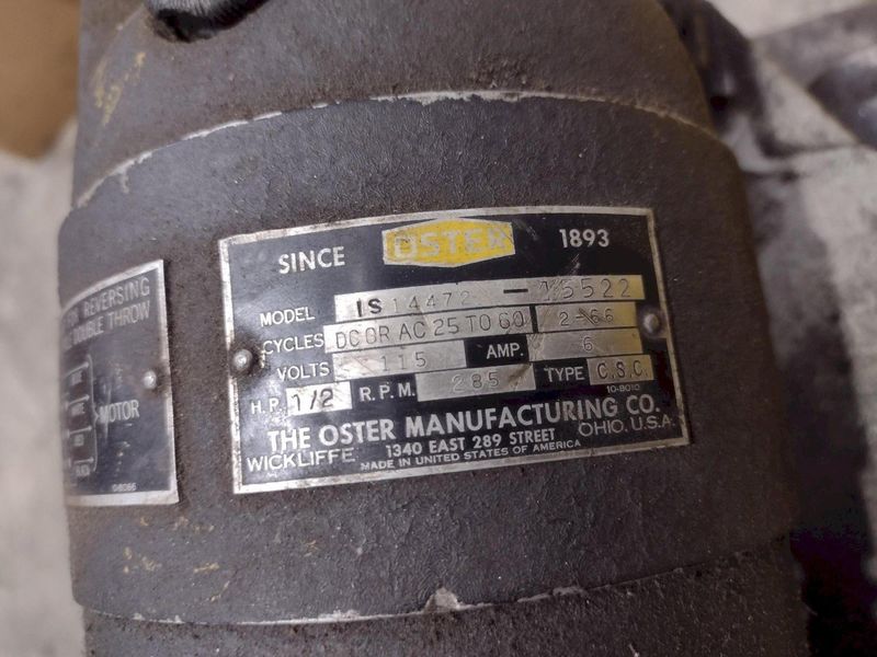 3" OSTER  MODEL #672 TUBE & PIPE ROTARY CUTOFF, 110V: STOCK #22854