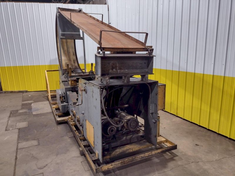 10,000 LB X 24" WIDE X .187" AIR FEEDS COIL CRADLE STRAIGHTENER / UNCOILER: STOCK 17042