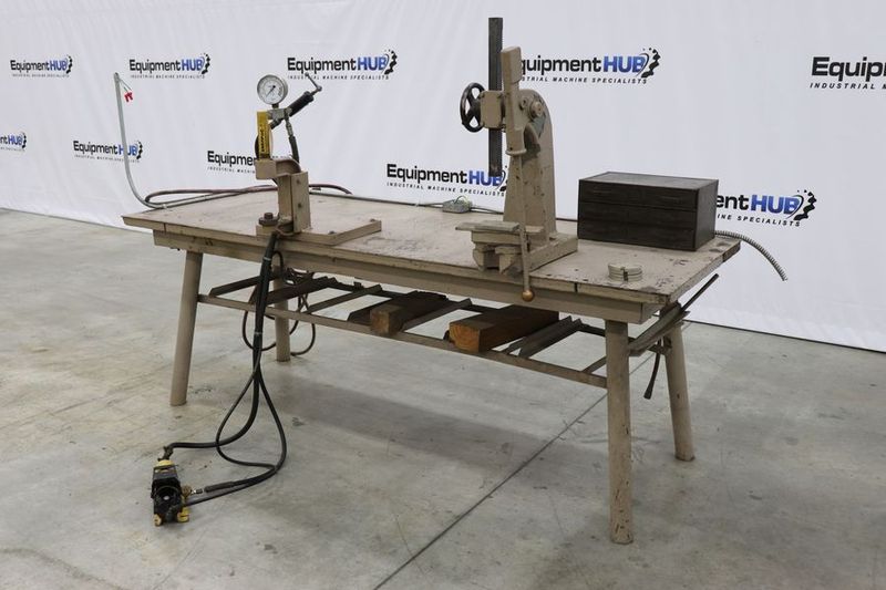 Enerpac  5 Ton C-Frame Hydraulic Press & 1.5 Ton Arbor Press w/ Workbench