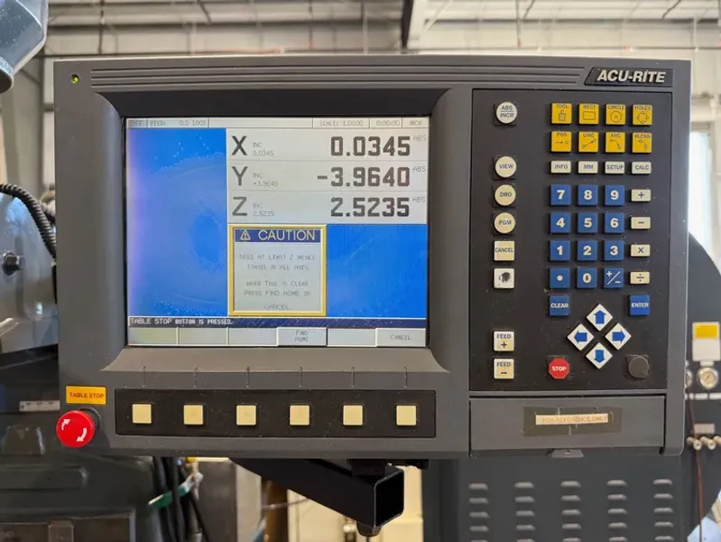 ATLAS CLAUSING 3VS08 CNC 3 axis Vertical Milling Machine MILLPWR #7849