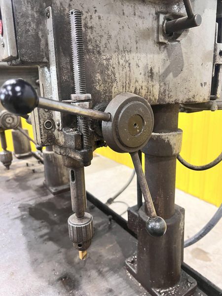 3-HEAD CLAUSING MODEL #1657 GANG DRILL W/ WORK TABLE: STOCK #20866
