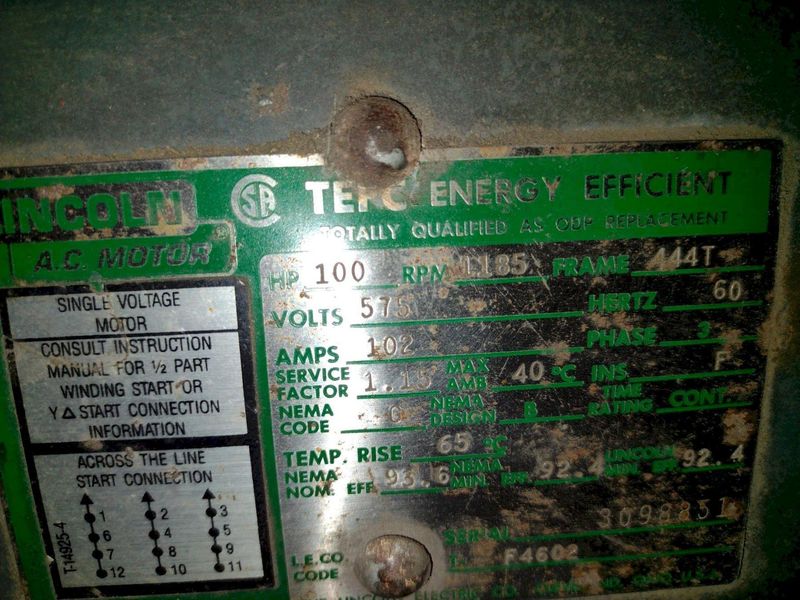 100 HP X 26" CUMBERLAND JOHN BROWN PLASTICS GRANULATOR SHREDDER: STOCK #18086