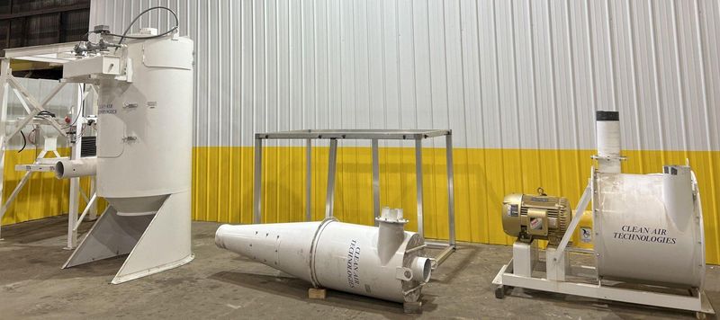 40 HP x 4 STATION CLEAN AIR TECHNOLOGIES / EUROVAC INDUSTRIAL TRANSIT & BUS CENTRAL VACUUM SYSTE