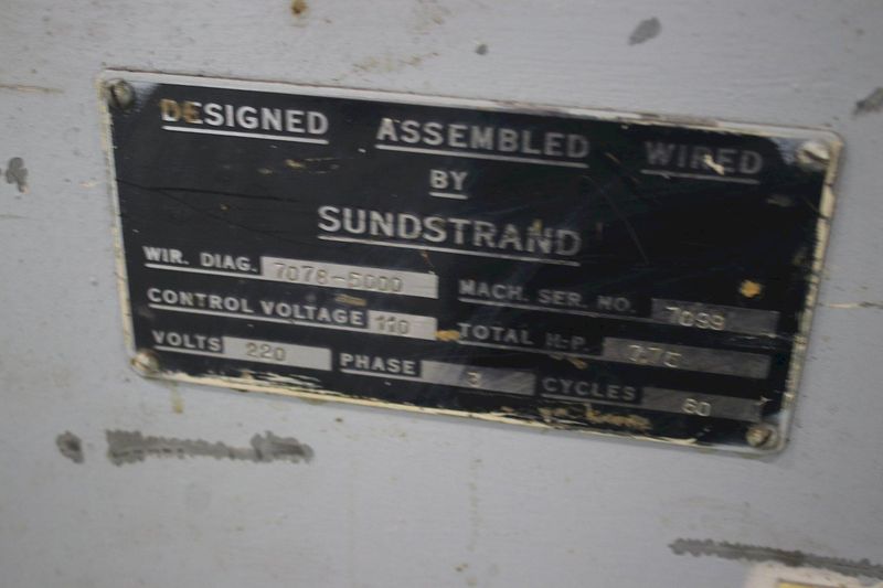 24" SUNDSTRAND HORIZONTAL HYDRAULIC BROACH: STOCK #75453