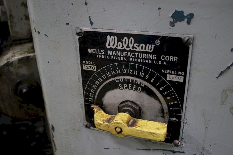WELLS MODEL #370 HORIZONTAL BAND SAW: STOCK #75328