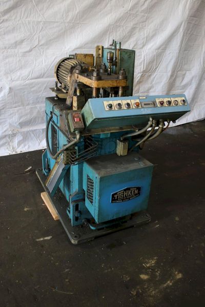18 TON TISHKEN MODEL # CO-6 -18 4 POST CUTOFF PRESS: STOCK #75279